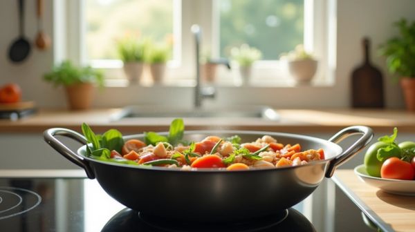 Cuisiner sainement avec une poêle inox : un choix surprenant pour tous les plats